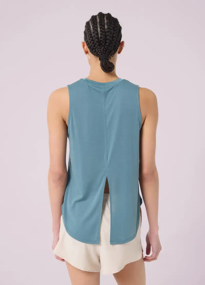 Tank Top In Tessuto Morbido Altavia Studio, Donna, Azzurro miniatura 3