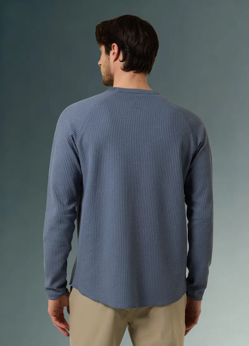 T-shirt A Manica Lunga Altavia With Deborah Compagnoni, Uomo, Blu miniatura 3