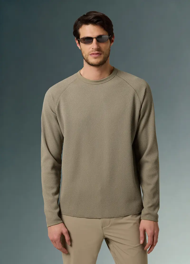 T-shirt A Manica Lunga Altavia With Deborah Compagnoni, Uomo, Verde miniatura 2