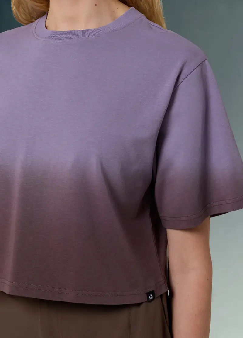 T-shirt In Misto Cotone-canapa Altavia With Deborah Compagnoni, Donna, Viola