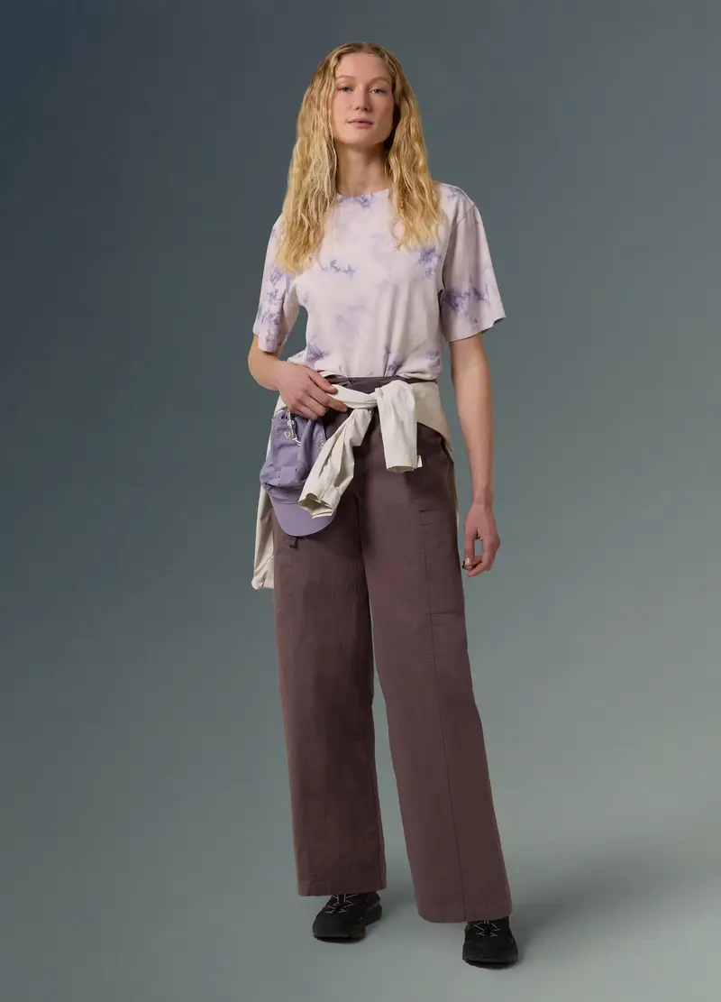 T-shirt In Misto Cotone-canapa Effetto Tie Dye Altavia With Deborah Compagnoni, Donna, Multicolor miniatura 2