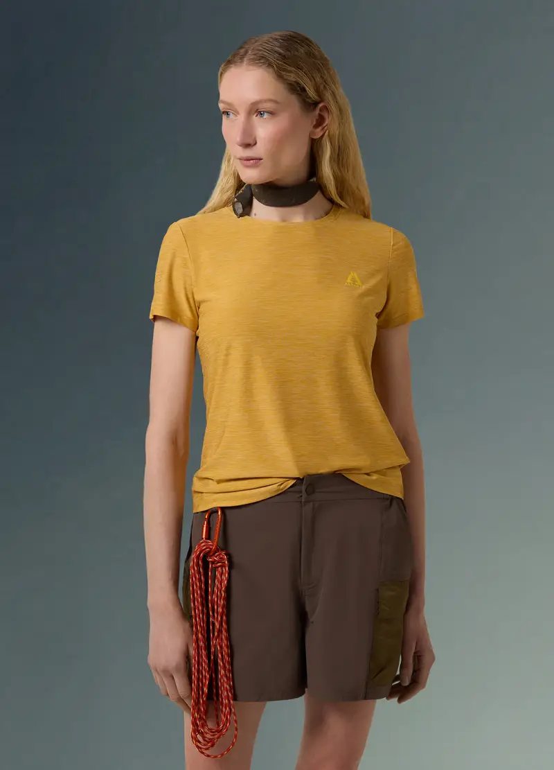 T-shirt Tecnica Altavia With Deborah Compagnoni, Donna, Giallo miniatura 3