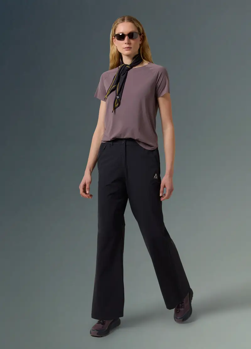 T-shirt Tecnica Con Inserti Laserati Altavia With Deborah Compagnoni, Donna, Viola miniatura 2