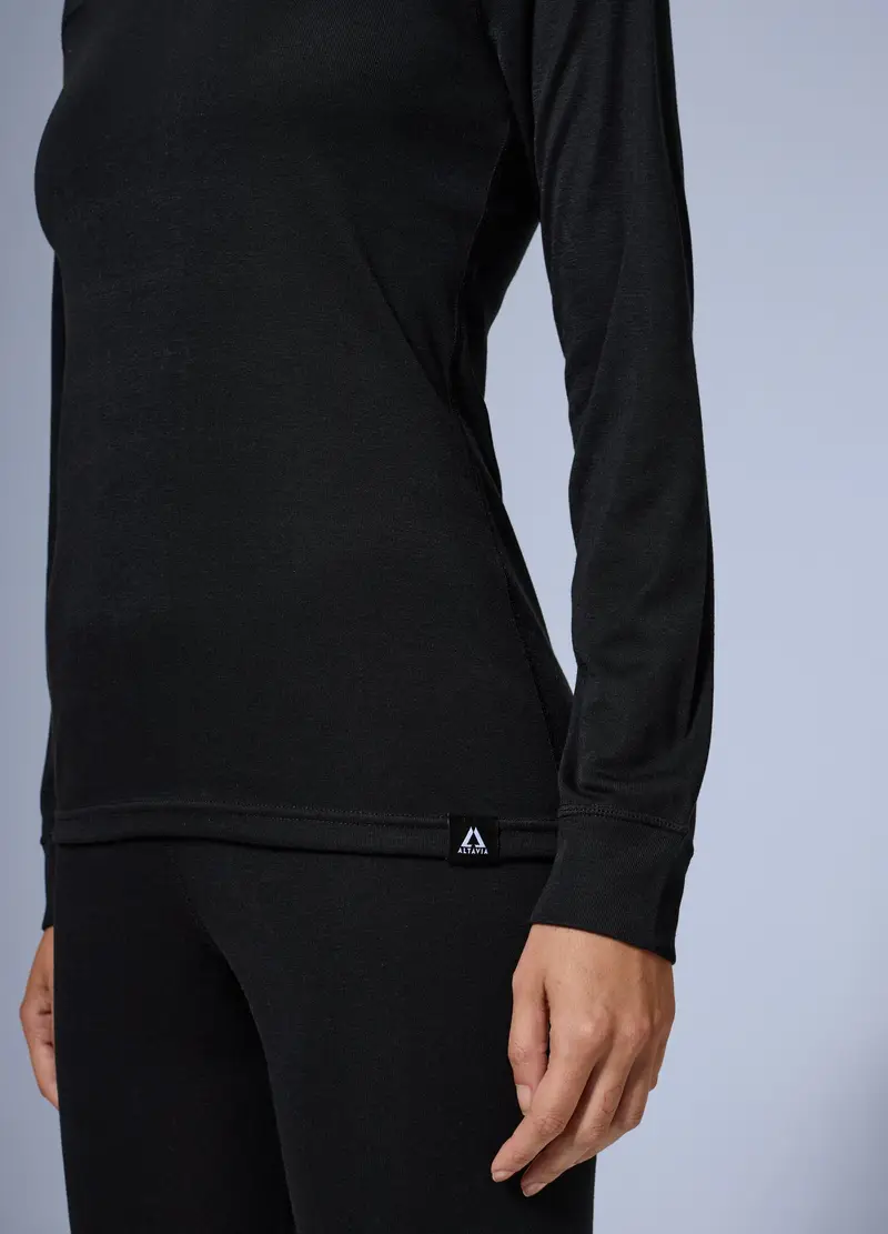 ALTAVIA T-shirt Donna Nero 4307158 miniatura 3