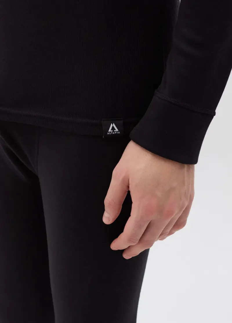 ALTAVIA T-shirt Uomo Nero 4349991 miniatura 3