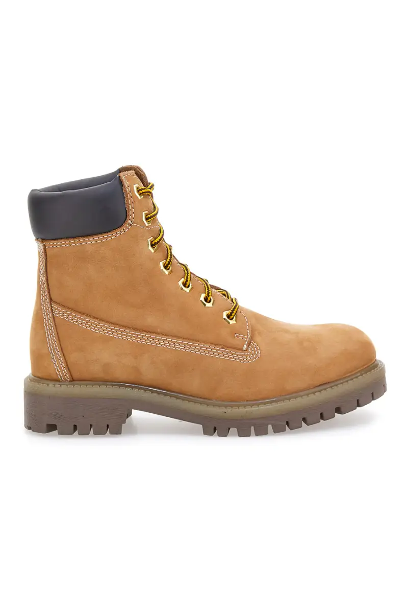 Anfibi gialli con suola carrarmato Altemberg 9065 [GIALLO]