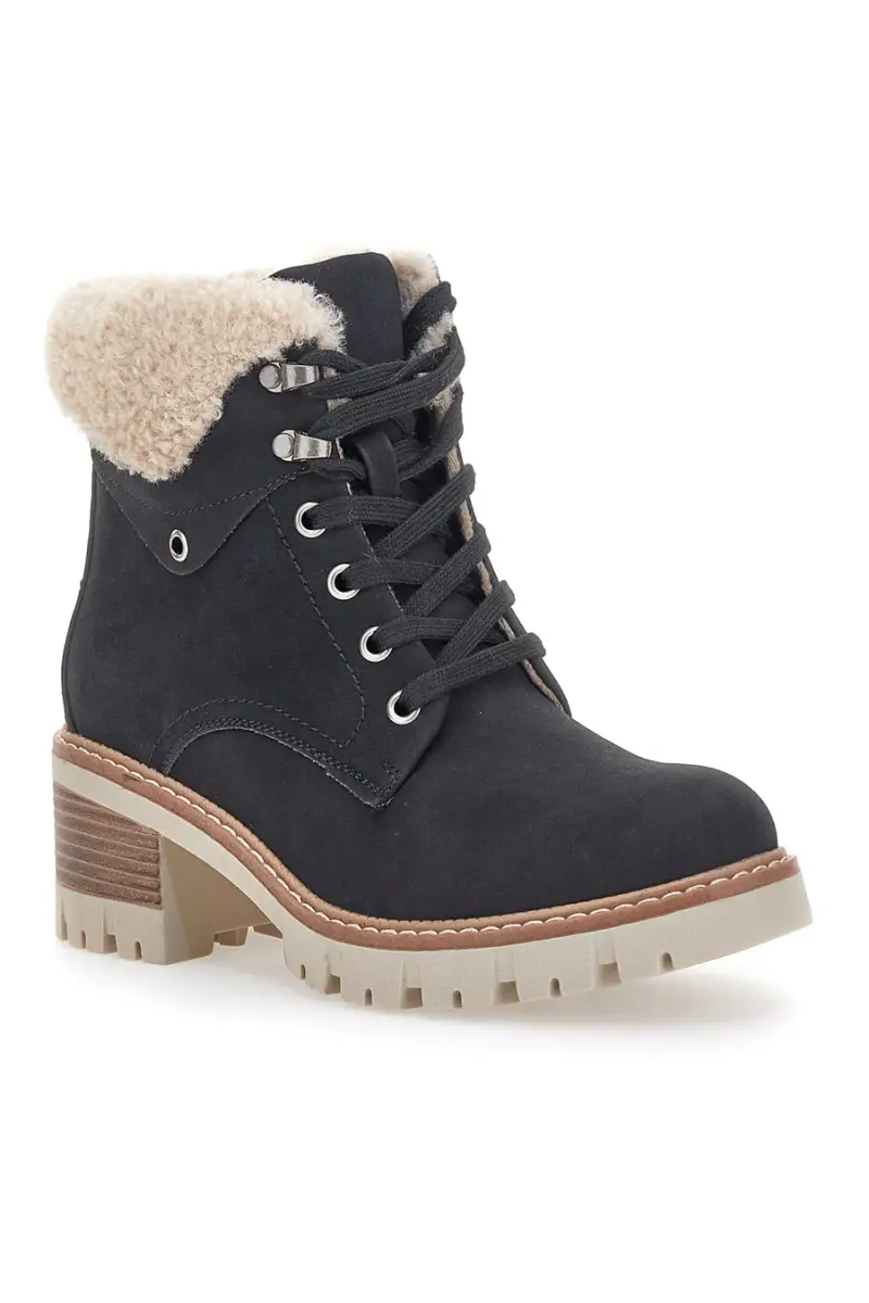 Anfibi neri con interno caldo e suola carrarmato Altemberg 5 [NERO] miniatura 4