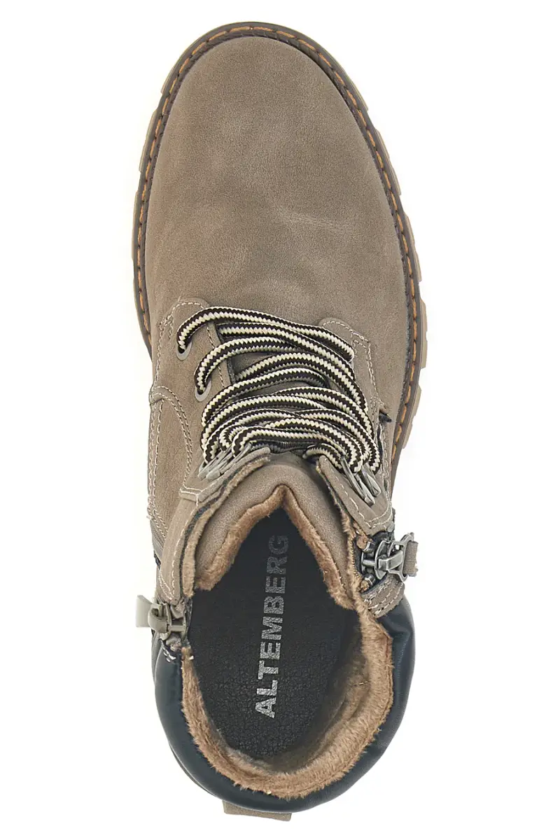 Anfibi taupe con doppia zip e interno caldo Altemberg 7 [TAUPE] miniatura 3