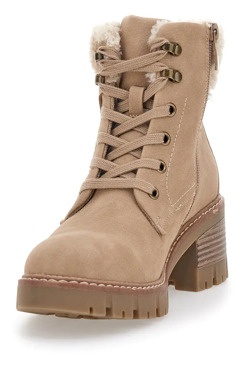 Anfibi taupe con interno caldo e suola carrarmato Altemberg 5 [TAUPE] miniatura 4