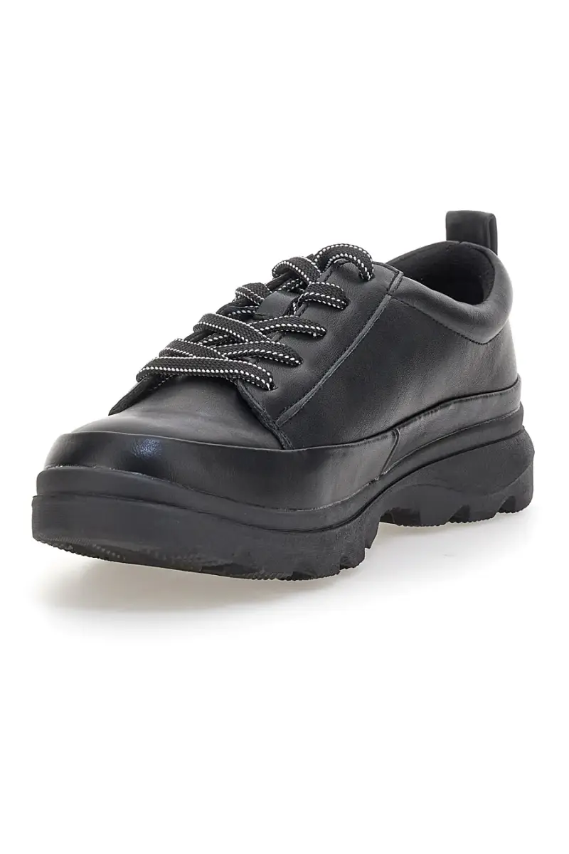 Scarpe sportive nere in materiale tecnico con zip Altemberg 9 [NERO] miniatura 3