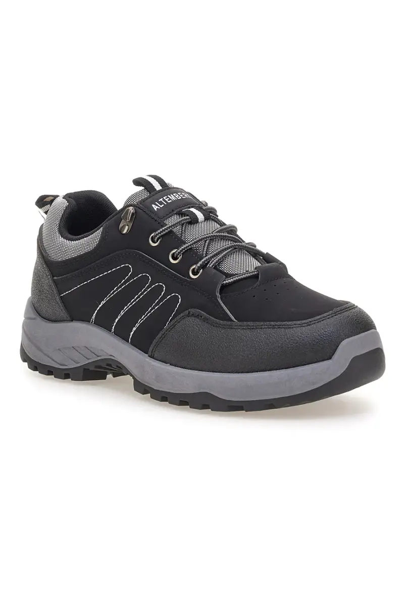 Scarpe trekking nere con suola carrarmato Altemberg GB2047 [NERO] miniatura 2