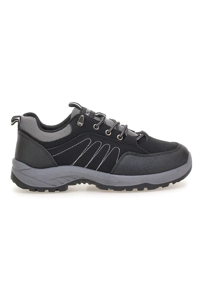 Scarpe trekking nere con suola carrarmato Altemberg GB2047 [NERO]