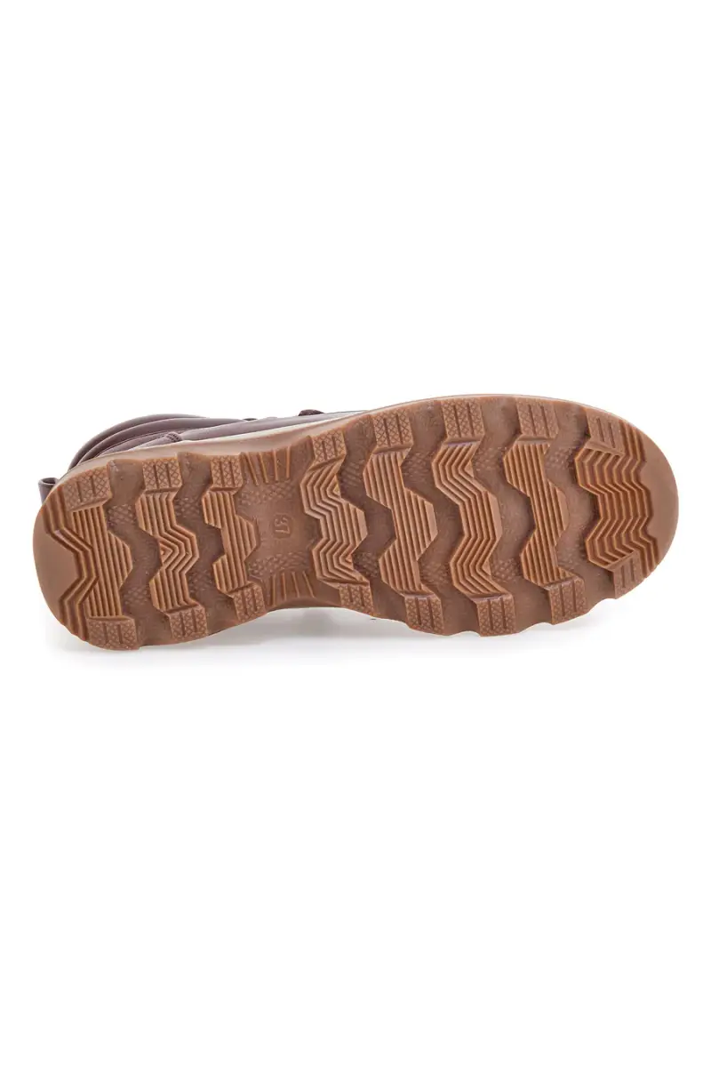 Scarponcini bordeaux imbottiti con suola carrarmato Altemberg 8 [BORDO ] miniatura 5