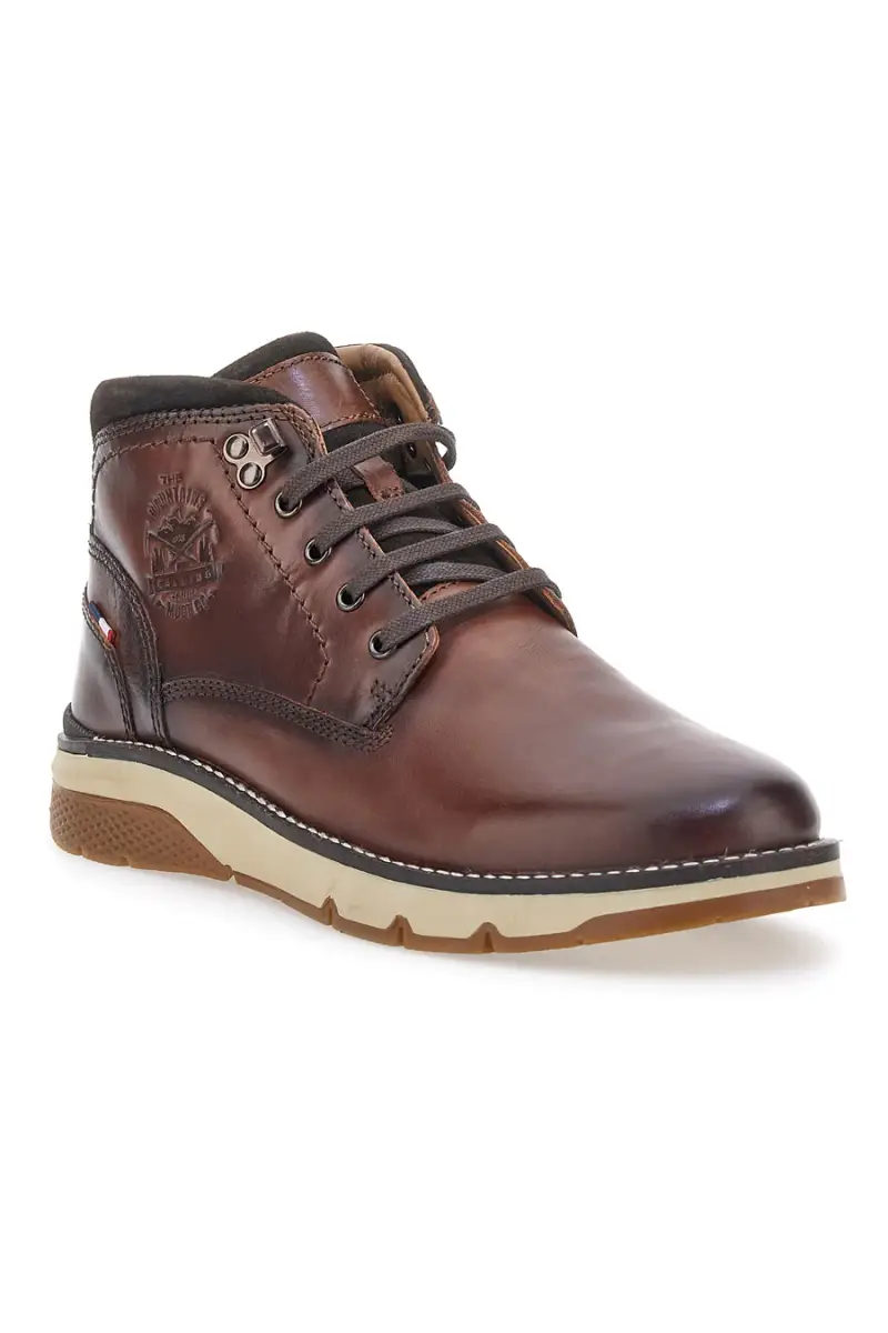 Scarponcino Stringato Cognac in Vera Pelle ALTERMBERG 2211 [COGNAC] miniatura 2