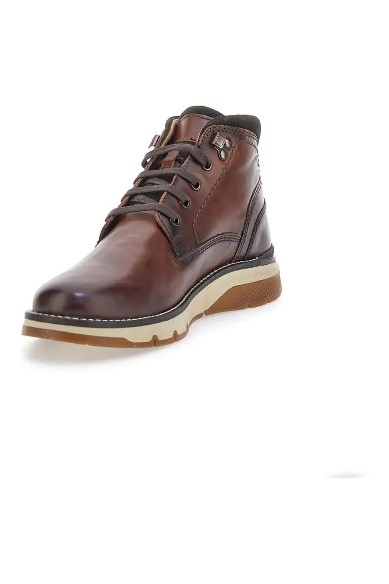 Scarponcino Stringato Cognac in Vera Pelle ALTERMBERG 2211 [COGNAC] miniatura 3