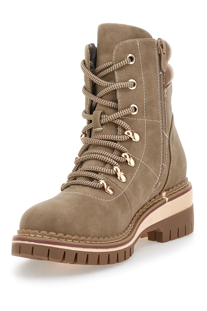 Stivaletti taupe con suola carrarmato Altemberg 1 [TAUPE] miniatura 3