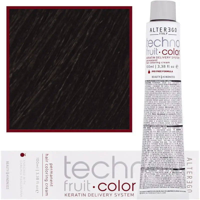 Tintura per capelli Alter Ego Technofruit Color 100ml 7/11 | Biondo cenere intenso