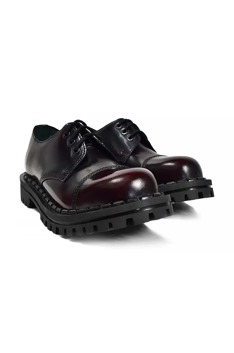 scarpe in pelle 350 350.Burgundy Granata miniatura 2