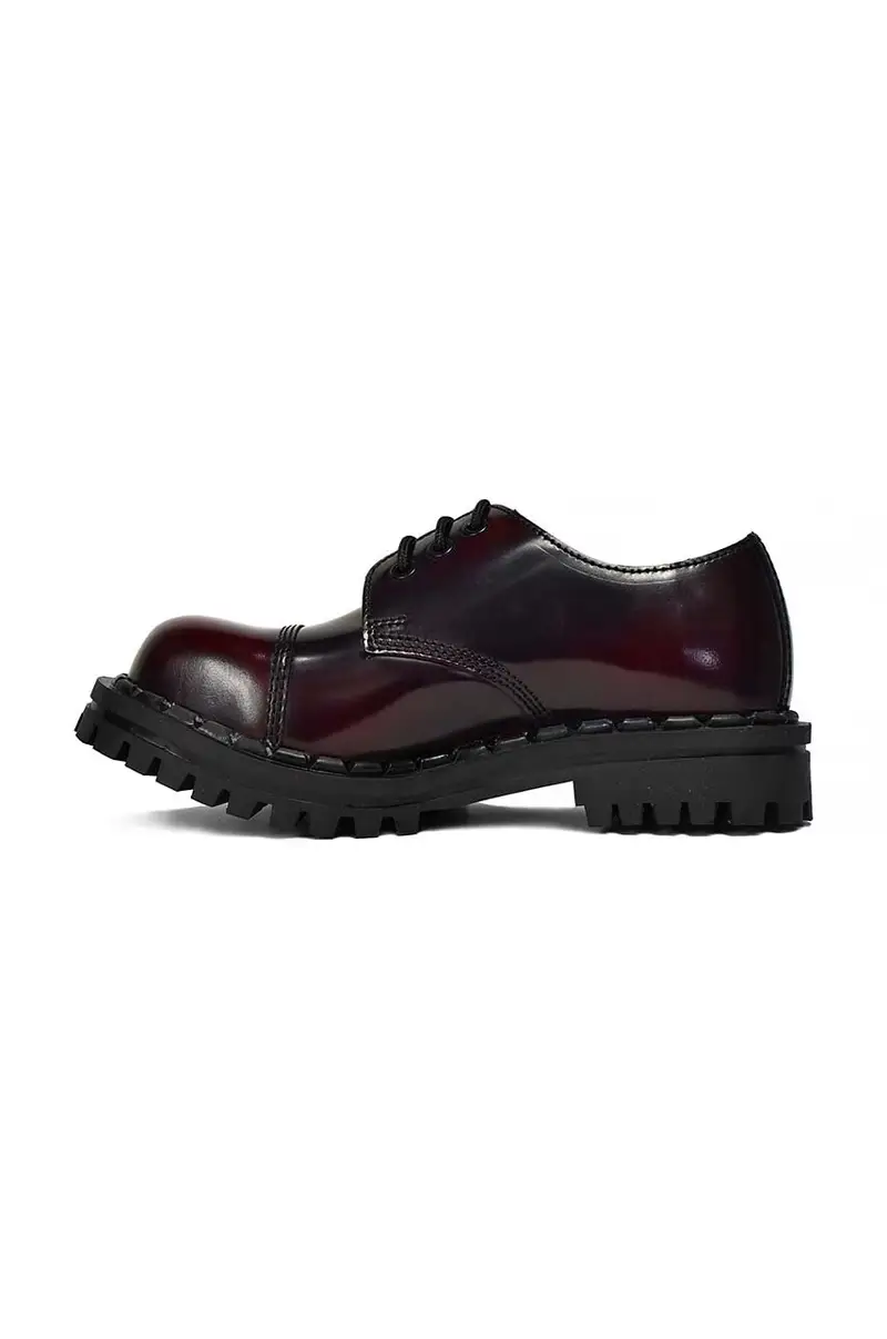 scarpe in pelle 350 350.Burgundy Granata miniatura 3