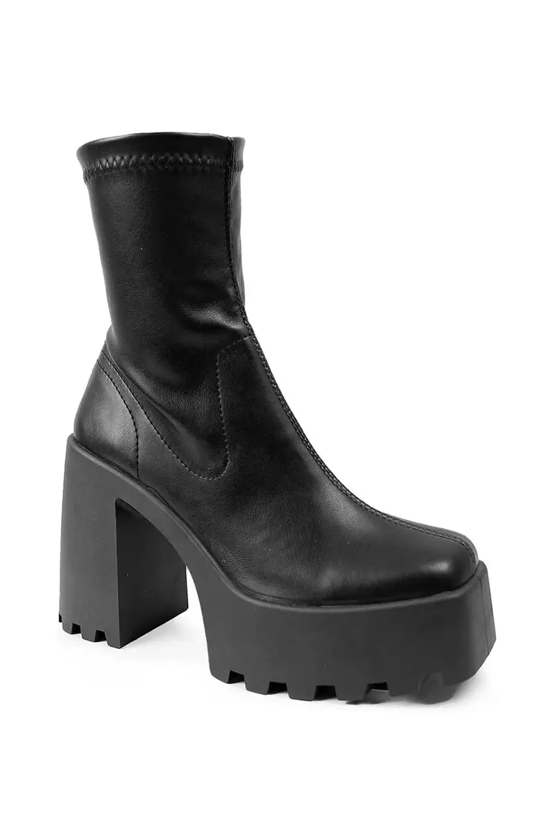 stivaletti alla caviglia Agnes Nero miniatura 2