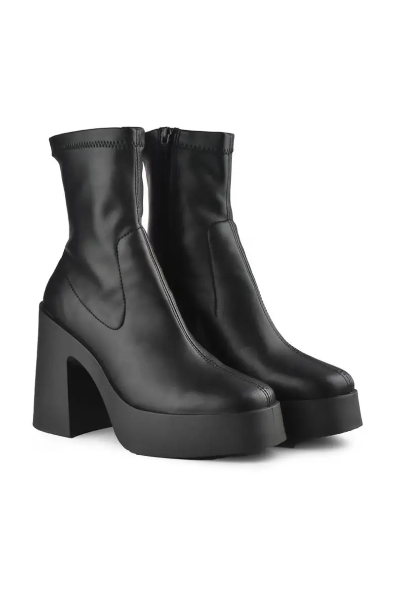 stivaletti alla caviglia donna Nero miniatura 3