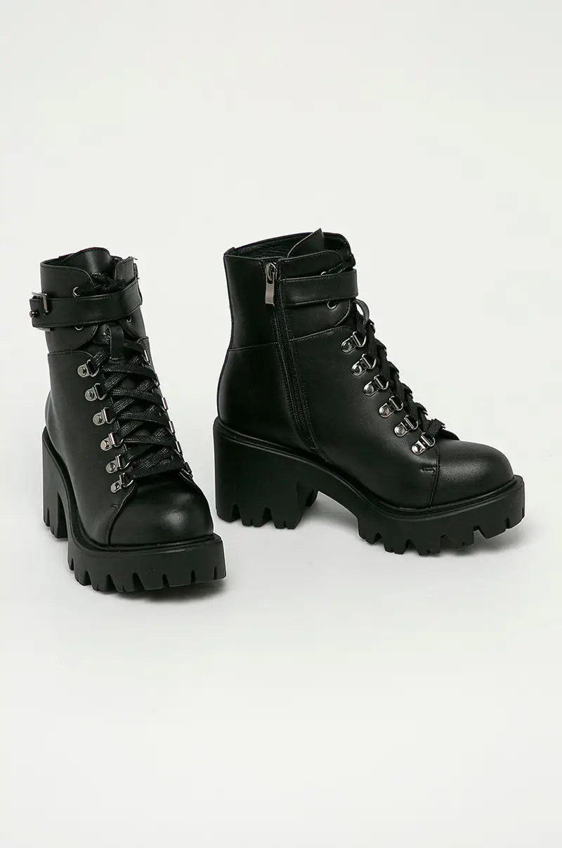 stivaletti alla caviglia Enid Vegan Nero miniatura 2