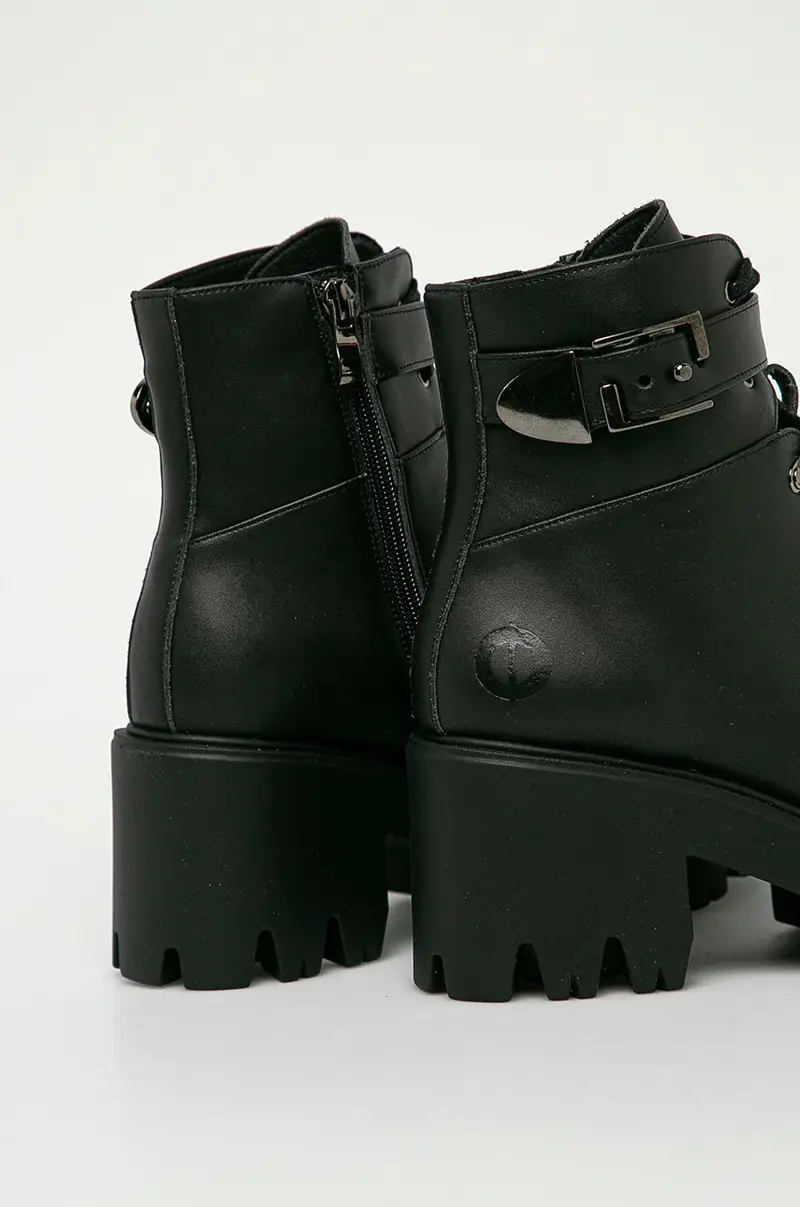 stivaletti alla caviglia Enid Vegan Nero miniatura 3