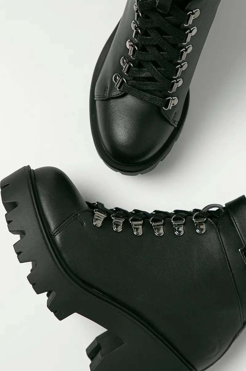 stivaletti alla caviglia Enid Vegan Nero miniatura 5