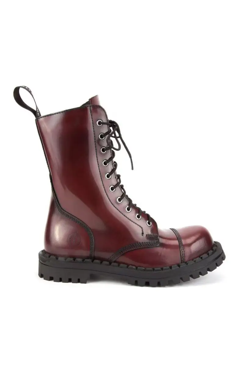 stivali da motociclista in pelle 351 donna Granata