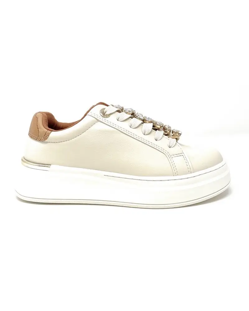Alviero martini sneakers off white con accessorio gioiello n 2270 0289 BIANCO
