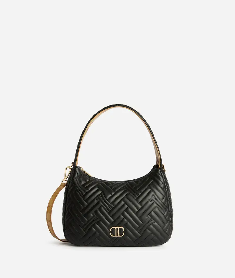 1C Matelassé borsa sottospalla Nera