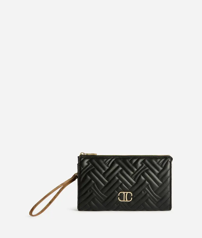 1C Matelassé clutch Nera