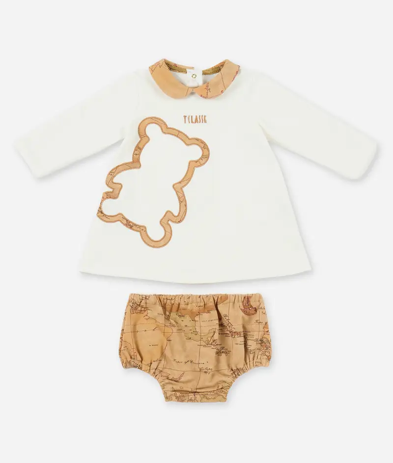 Abitino in felpina Geo Teddy Latte e Geo Classic