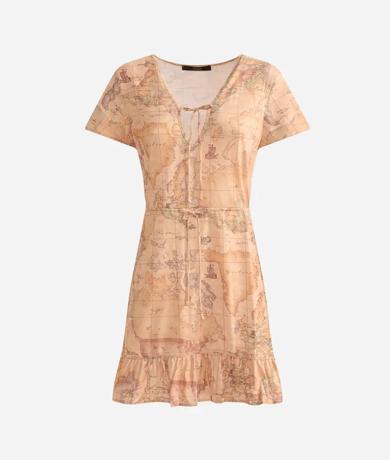 Abito corto in jersey Geo Classic