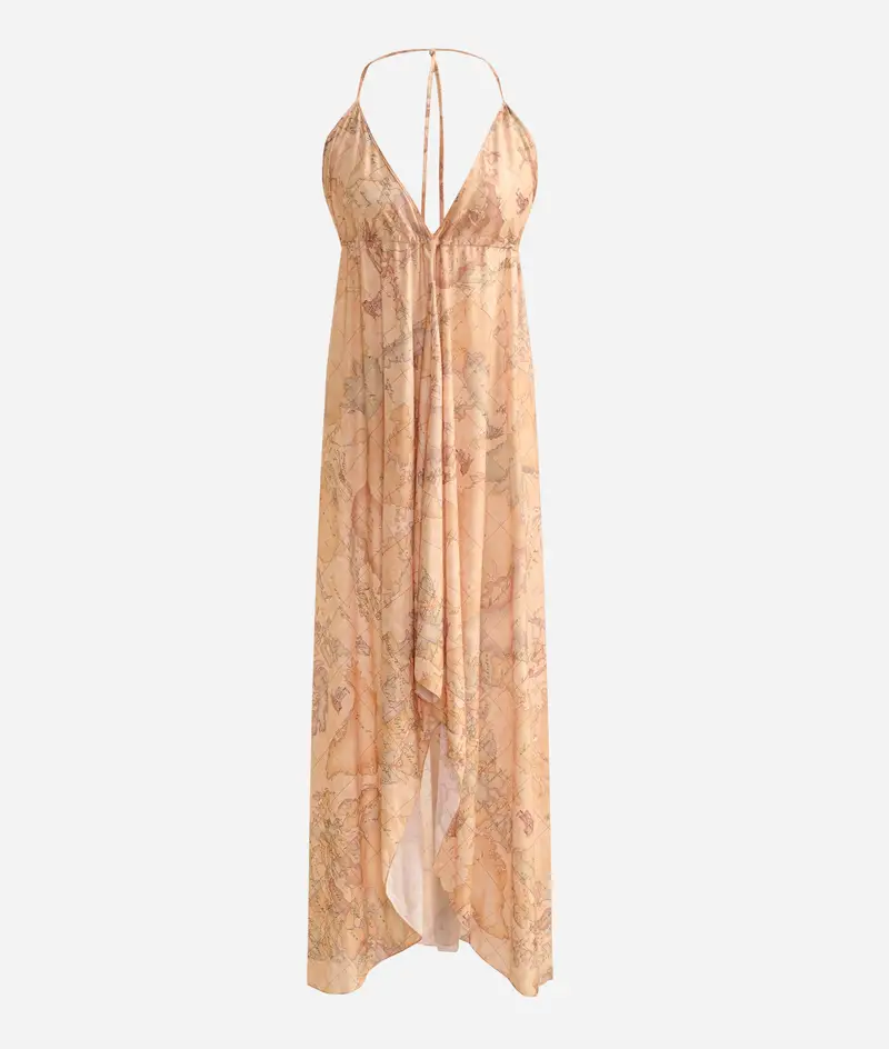 Abito lungo con spalline sottili Geo Classic