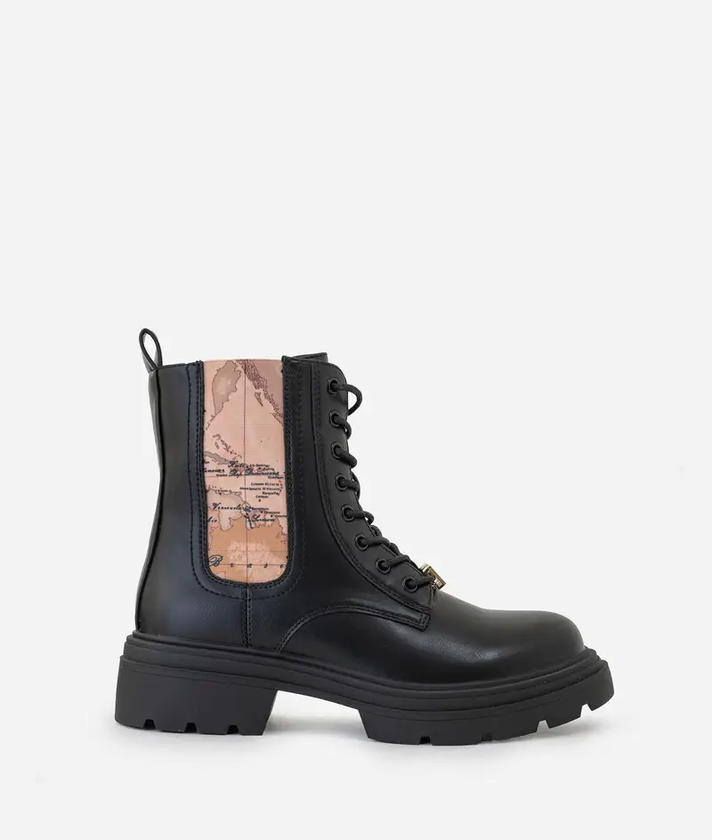 Anfibi in eco nappa con passalaccio 1ᴬ Classe Neri