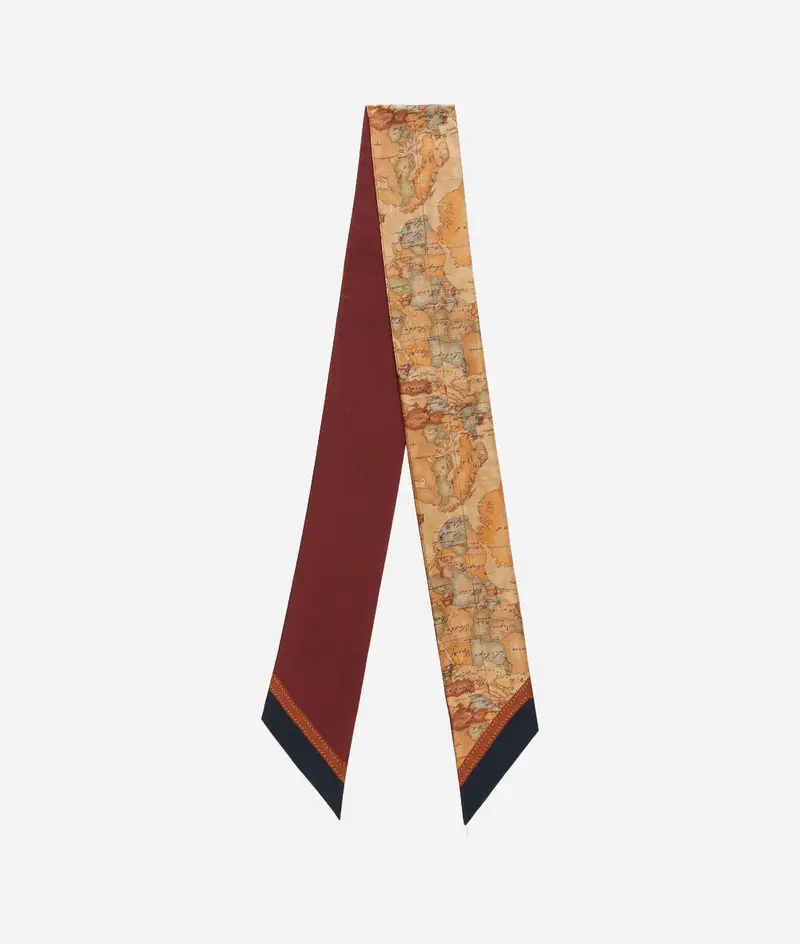 Bandeau in seta Geo Classic 6x100 Bordeaux