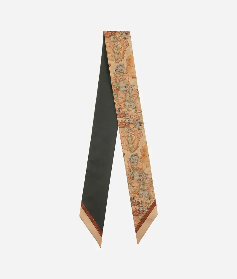 Bandeau in seta Geo Classic 6x100 Verde Muschio