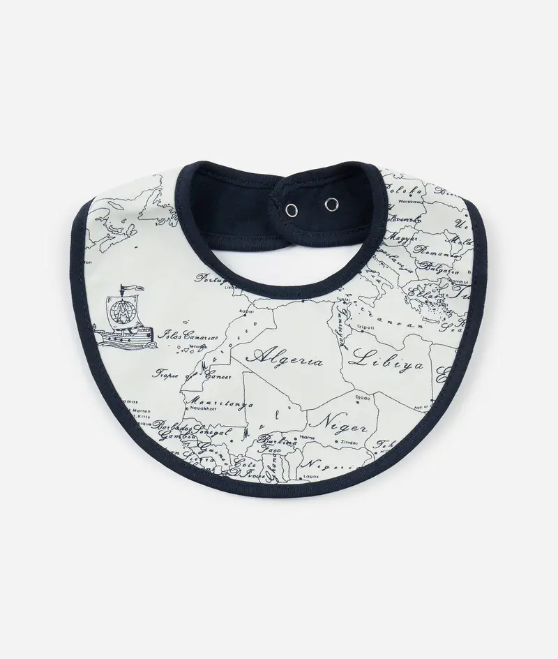 Bavaglino in jersey Geo Filetto Latte