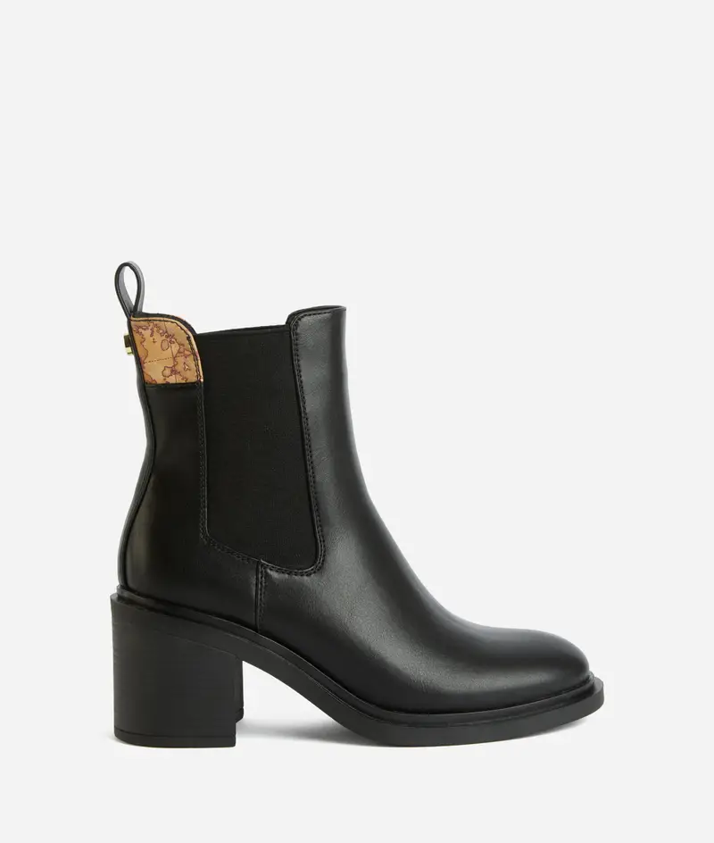 Beatles in eco nappa con tacco medio Neri