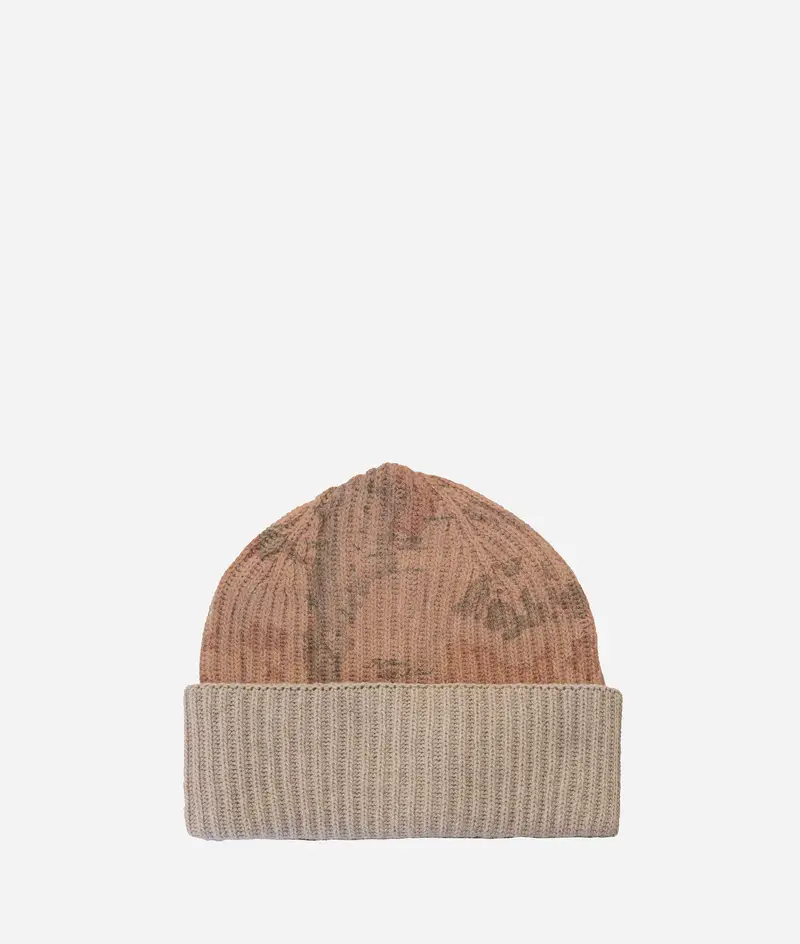 Berretto in misto cashmere con risvolto Geo Classic