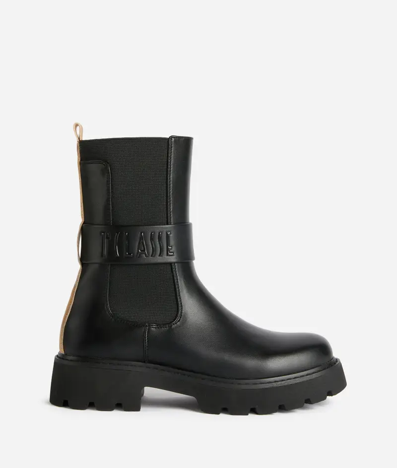 Biker in eco nappa con logo 1ᴬ Classe Neri