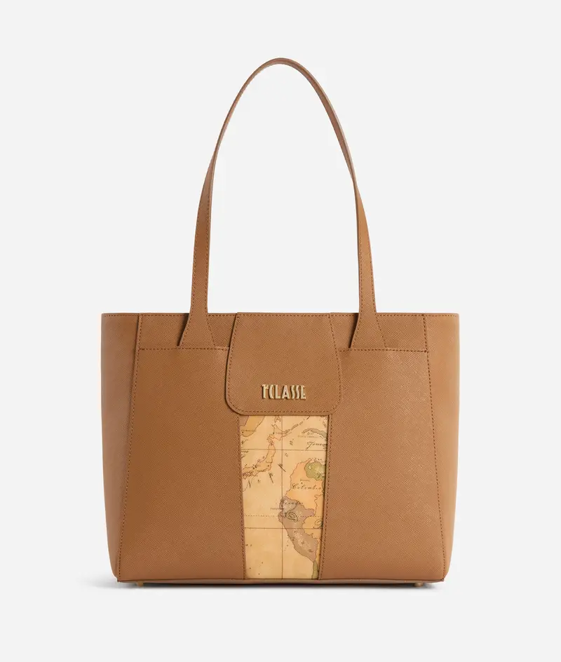 Bloom City borsa shopping media Cuoio