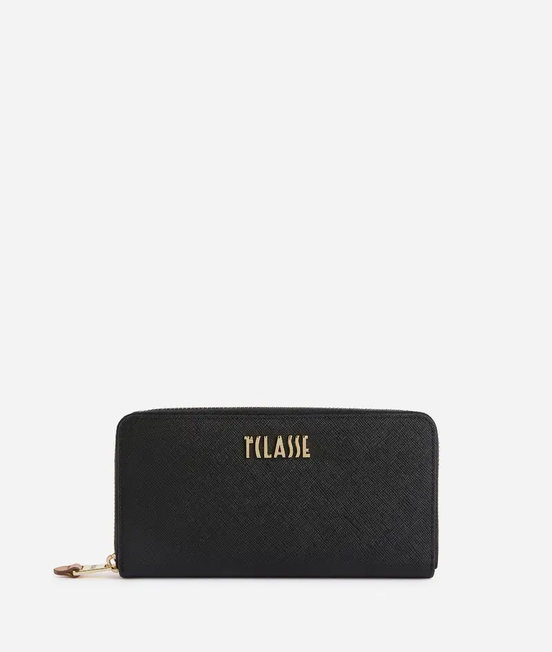 Bloom City portafoglio zip-around Nero