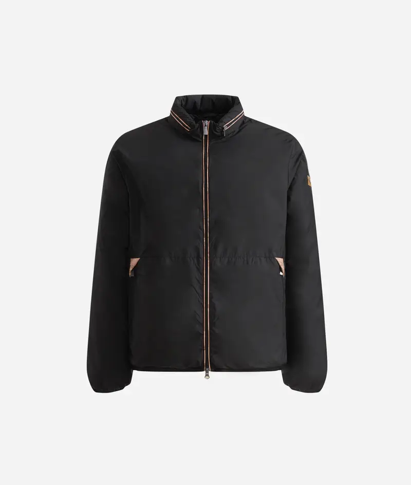 Bomber in nylon imbottito opaco Nero