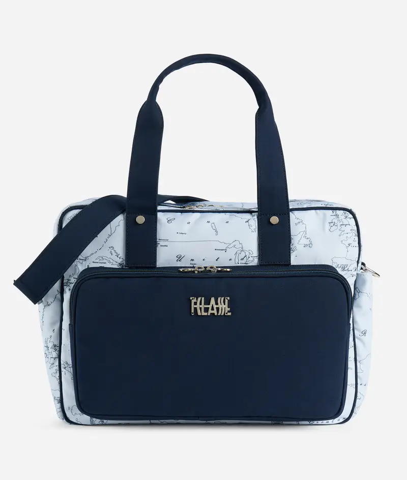 Borsa per il cambio Geo Filetto Azzurro Cielo