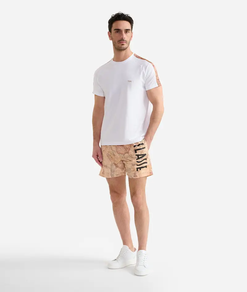 Boxer mare corti con logo 1ᴬ Classe nero Geo Classic