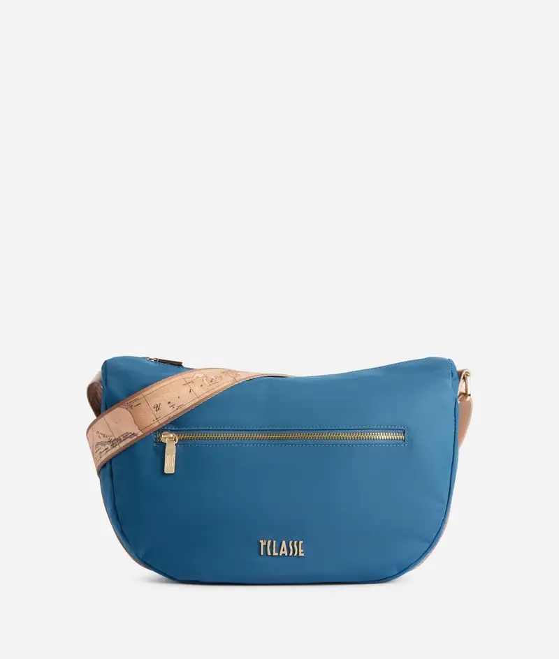 Breeze Nylon tracolla a mezzaluna grande Blu Pacifico