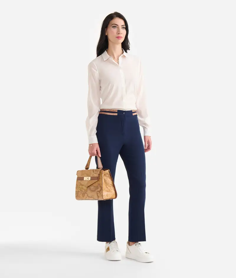 Camicia ufficio in pura seta stretch Naturale