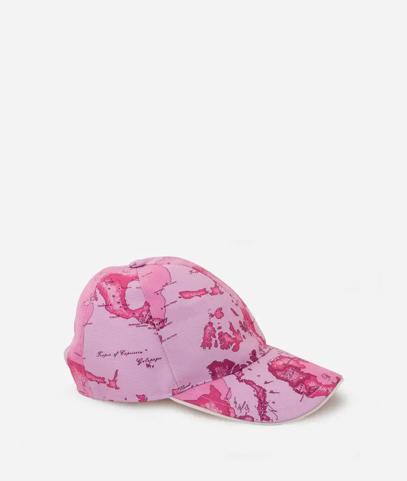 Cappellino 1ᴬ Classe Destination in canvas Geo Color Rosa Bubble